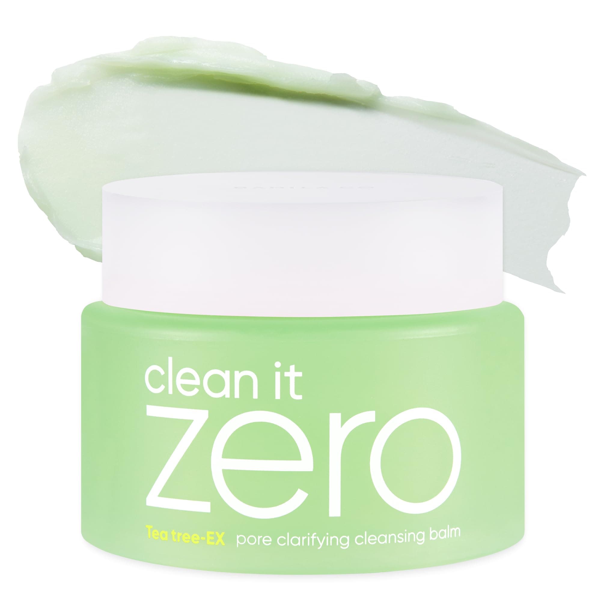 Clean it Zero Pore Clarifying Cleansing Balm | Korean Makeup Remover, Facial Cleanser Wash for Oily and Acne Prone Skin | Vegan | Made with AHA-PHA & Tea Tree Extract (100ml / 3.38 fl. oz)