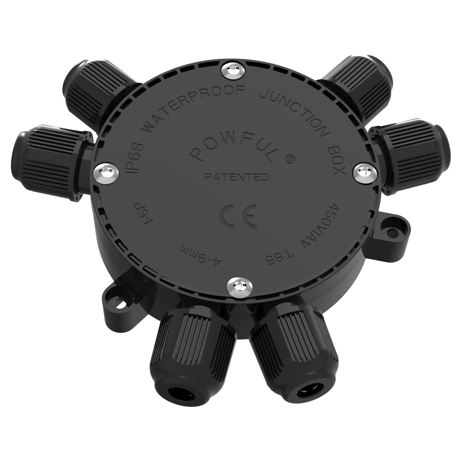 Junction Box Electrical Connector, Waterproof Covers for 4-9mm Cable, 2-6 Way, 22-10 AWG 32A (Easy to Install)