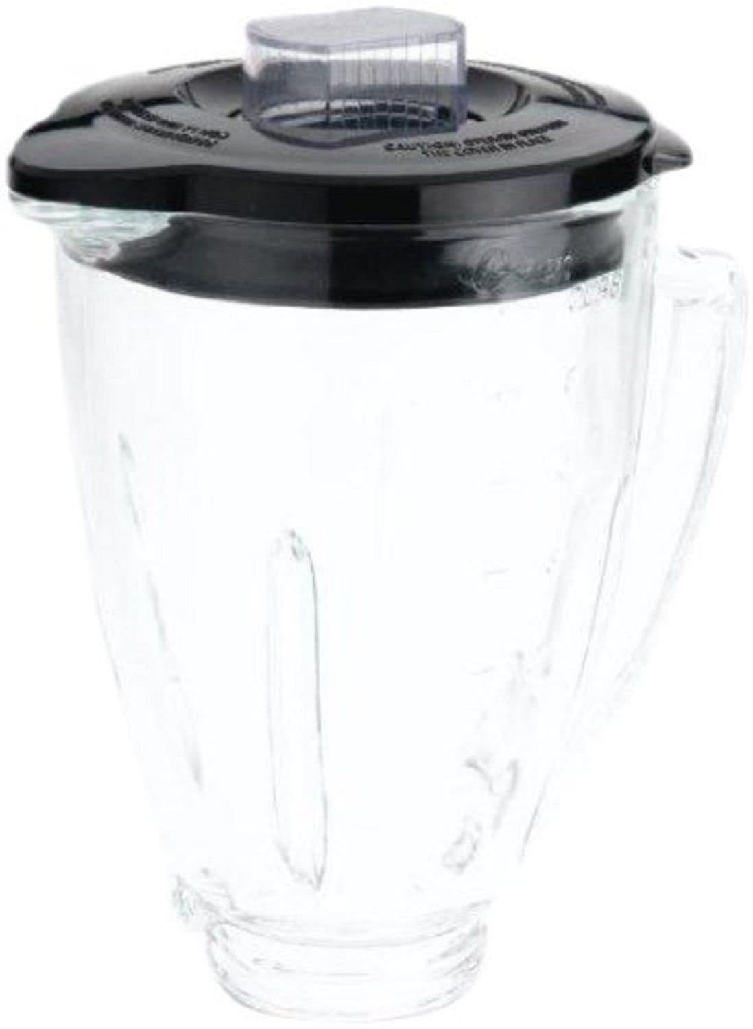 Oster Blender 6 Cup Glass Jar, Black Lid