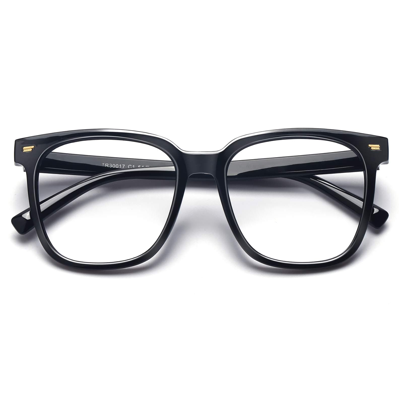 Oversized Square Blue Light Blocking Glasses for Women Men Anti Glare Reduce Eyestrain Computer Glasses