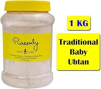 PureOnly Traditional and Homemade Head-to-Toe Herbal Baby Bath Ubtan Powder