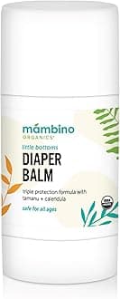Mambino Organics Little Bottoms Diaper Balm, Calendula - Oatmeal, 0.63 Ounces