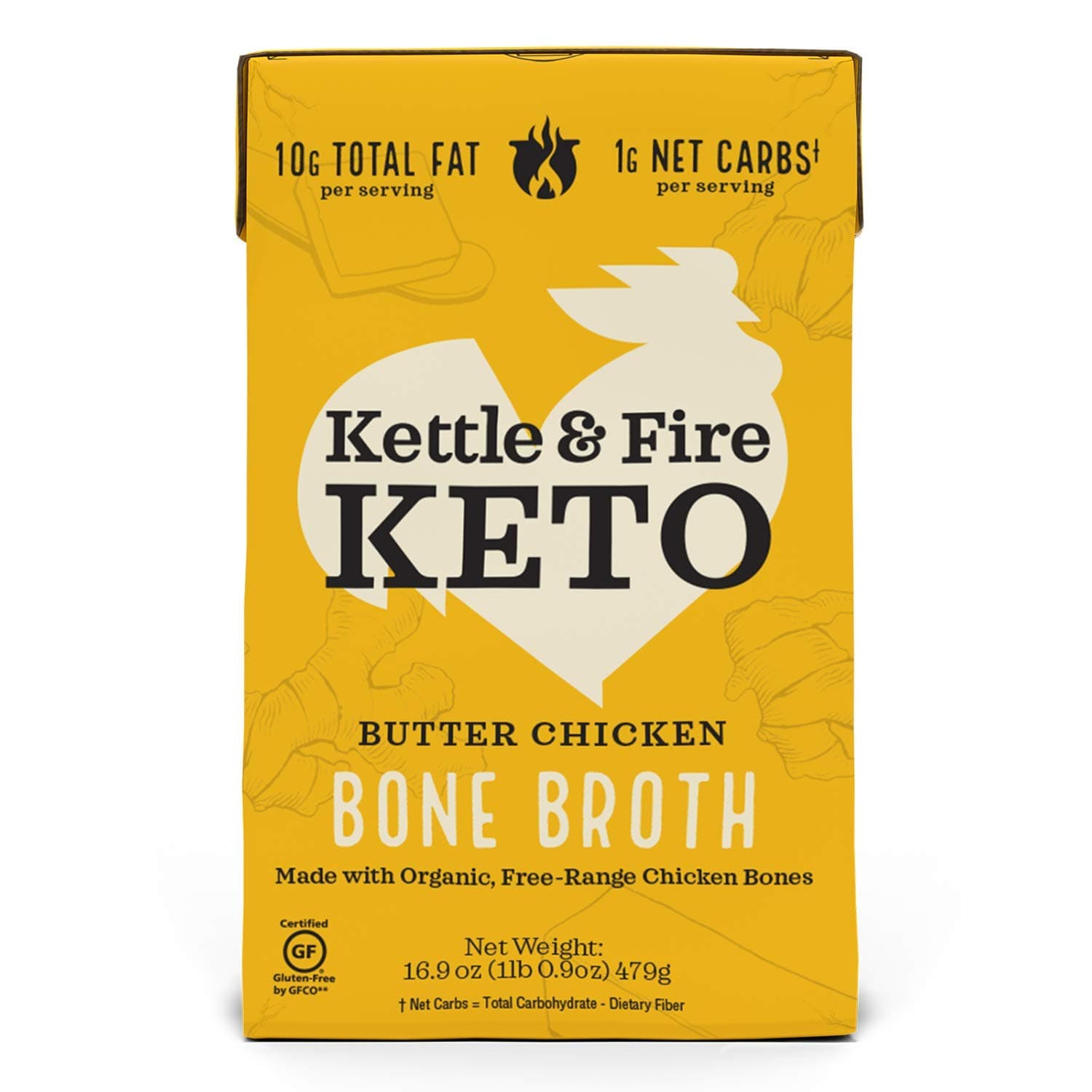 Butter Chicken Bone Broth, 16.9 OZ