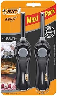 BIC Mega Standard Utility Lighter (Pack of 2) - Black