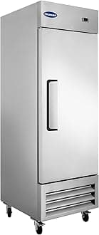 27" W Commercial Refrigerator Single Door 23 Cu.ft Commercial Fridge Fan cooling Stainless Steel Reach-in Refrigerator with Digital Thermostat for Restaurant, Bar, Commercial Use, etc