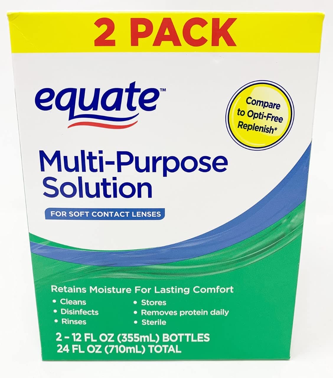 Equate Multi-Purpose Solution Twin Pack 2-12 oz (355 ml)