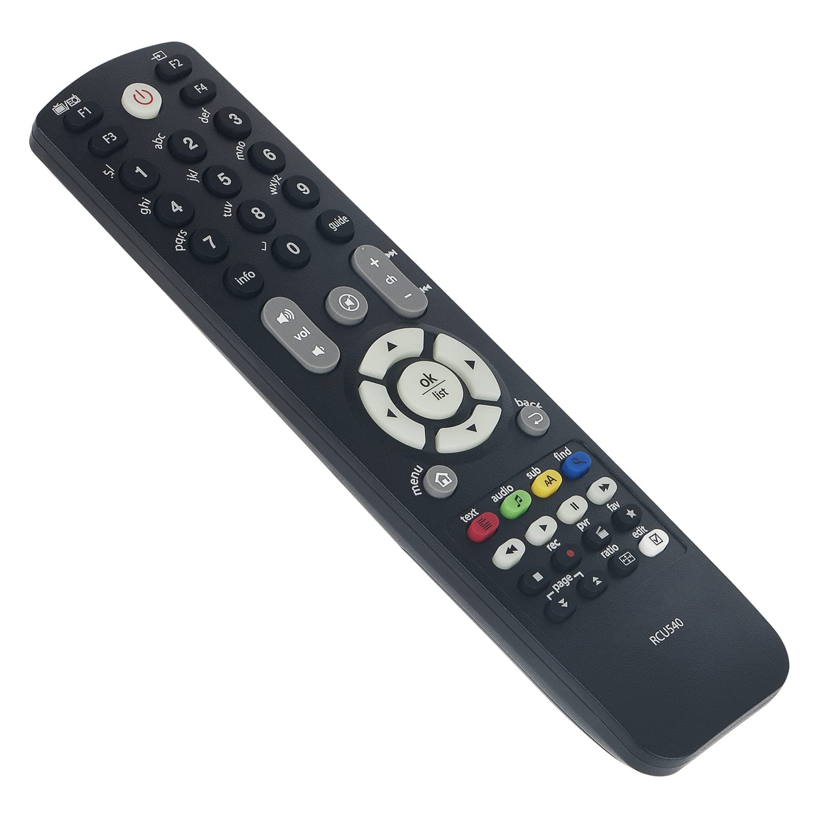 VINABTY New RCU540 RCU-540 Remote Control Replace for FERGUSON Ariva Receiver Ariva 203 oder 204 Ariva 202E Ariva 103 oder 104 Ariva 102E Ariva 102mini Ariva 102 Kabel Ariva 102 Kabel mini Ariva 53