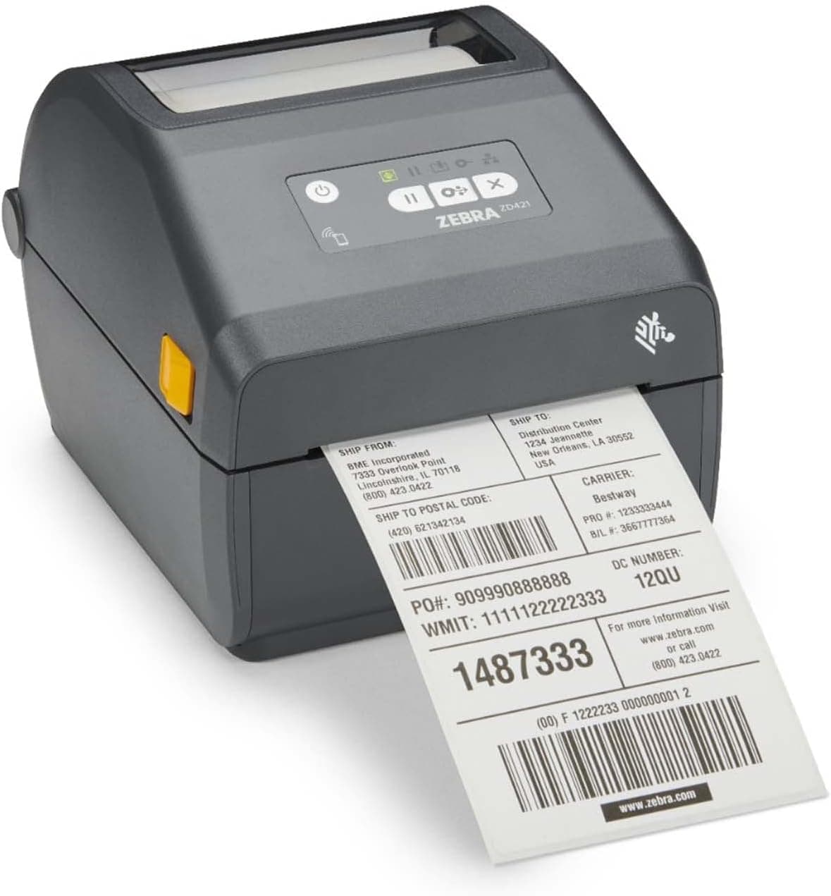 ZEBRA Technologies - ZD421 Direct Thermal Printer - 203 dpi, USB, USB Host, BTLE5 and Ethernet Connectivity - Suitable For Logistics, Manufacturing, Retail and Healthcare Applications