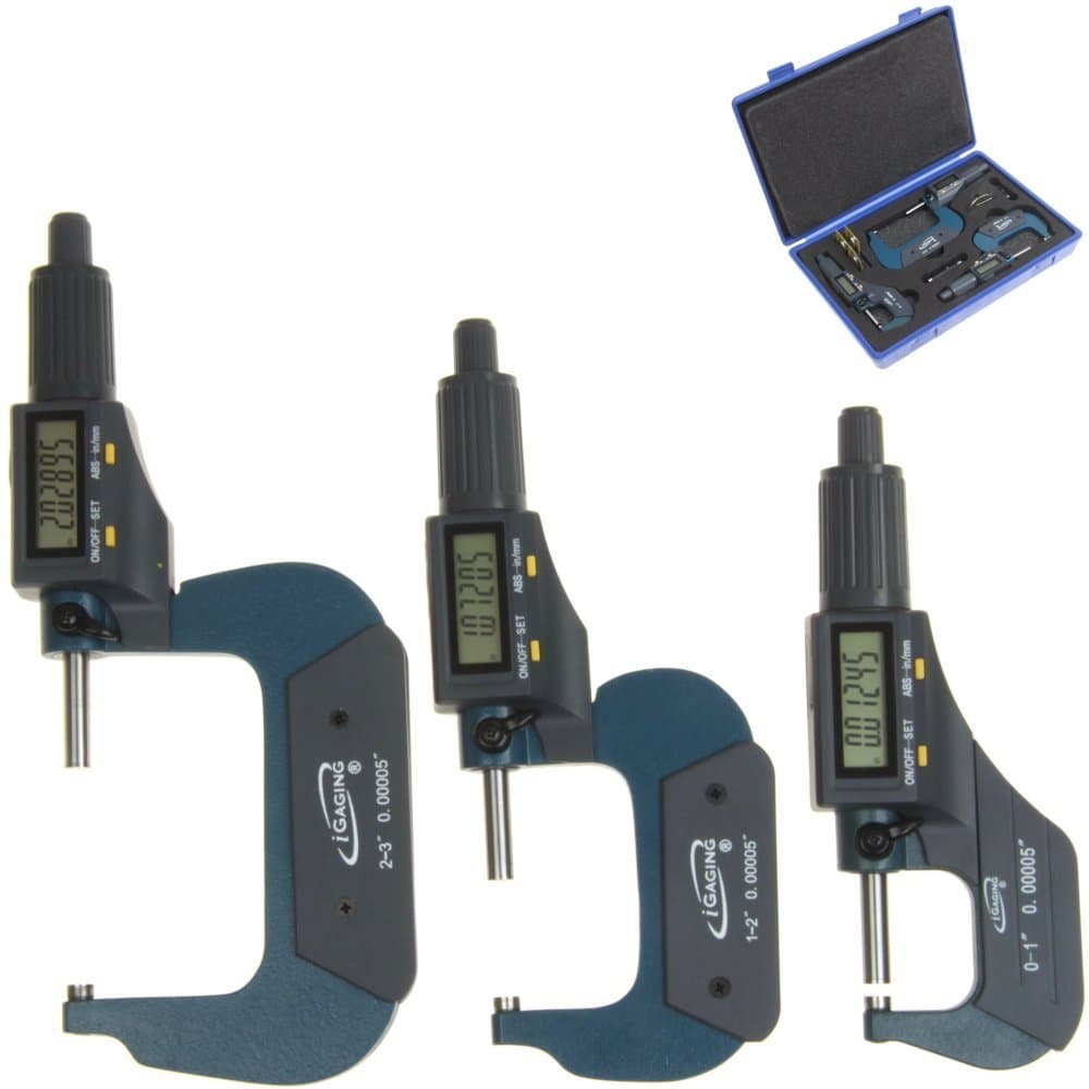 iGaging Digital Micrometer w Data Output 0-3"/0.00005"/0.001mm