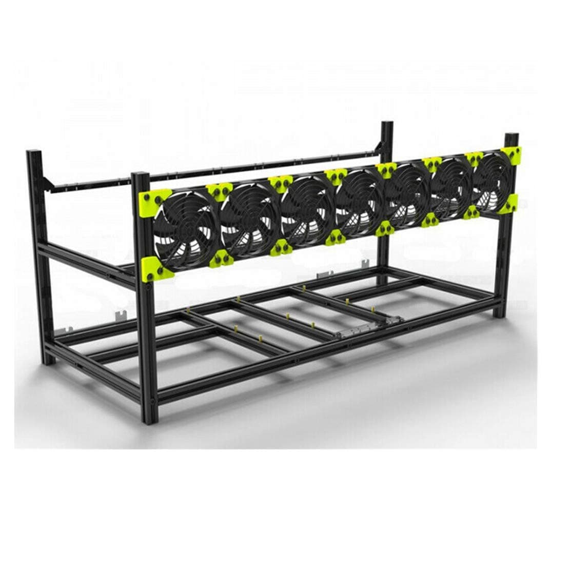 6/8 GPU Aluminum Stackable Open Air Mining Computer Frame Rig Ethereum Veddha (8GPU)