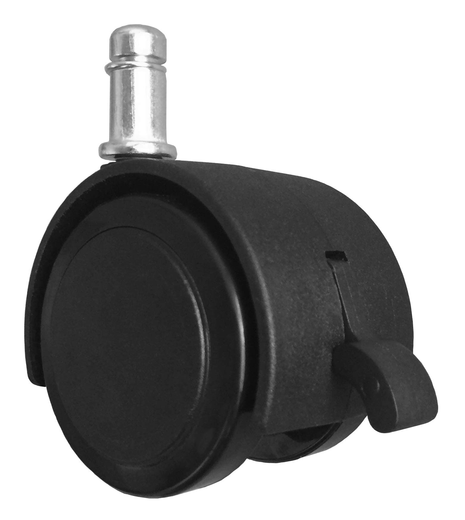 2" Replacement Hard Floor Office Chair or Stool Caster Wheels - with Brake (Set of 5) - S5420-5