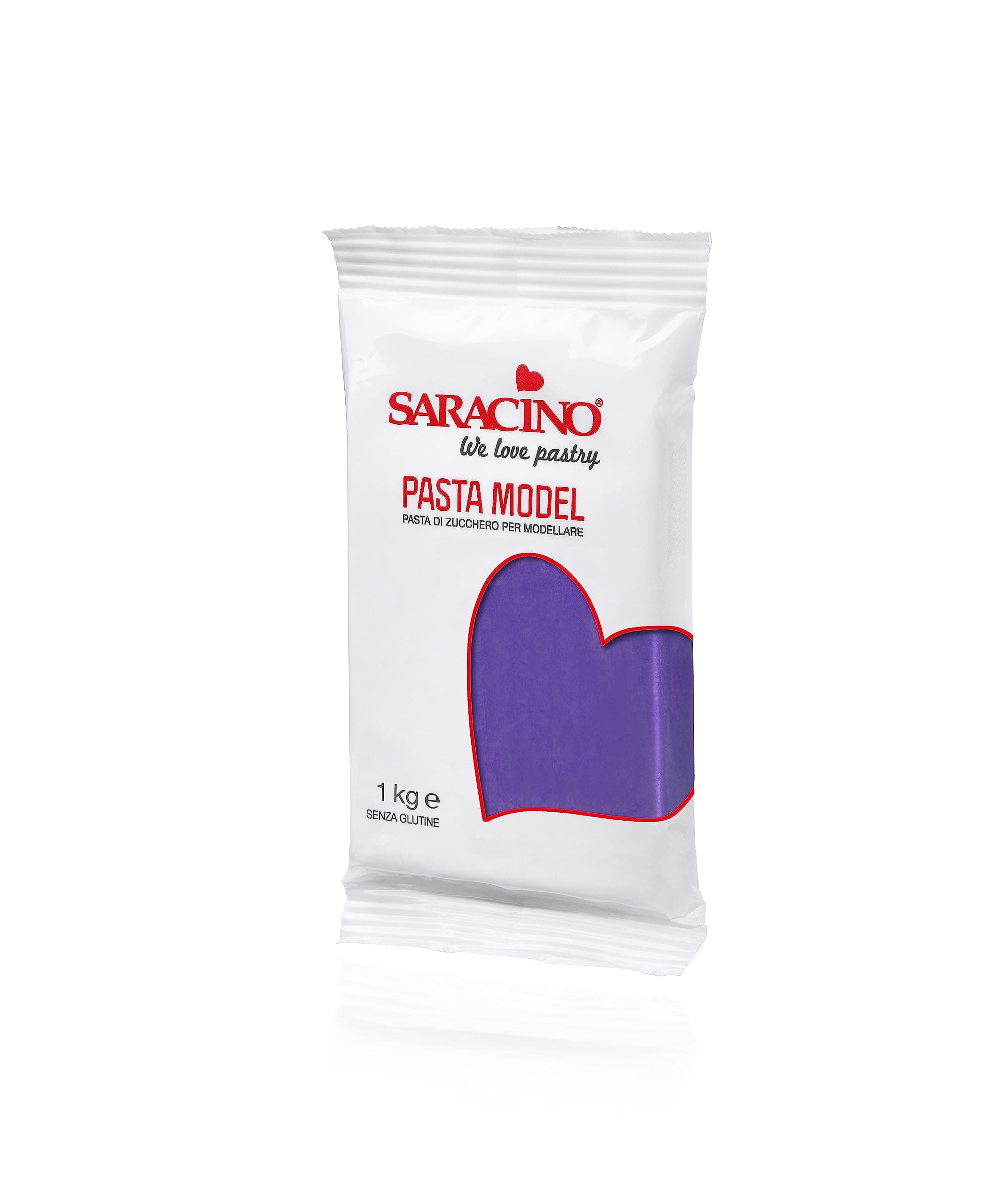 Saracino Sugar Paste Model Lilac Modelling Paste 1 kg Gluten Free Made in Italy