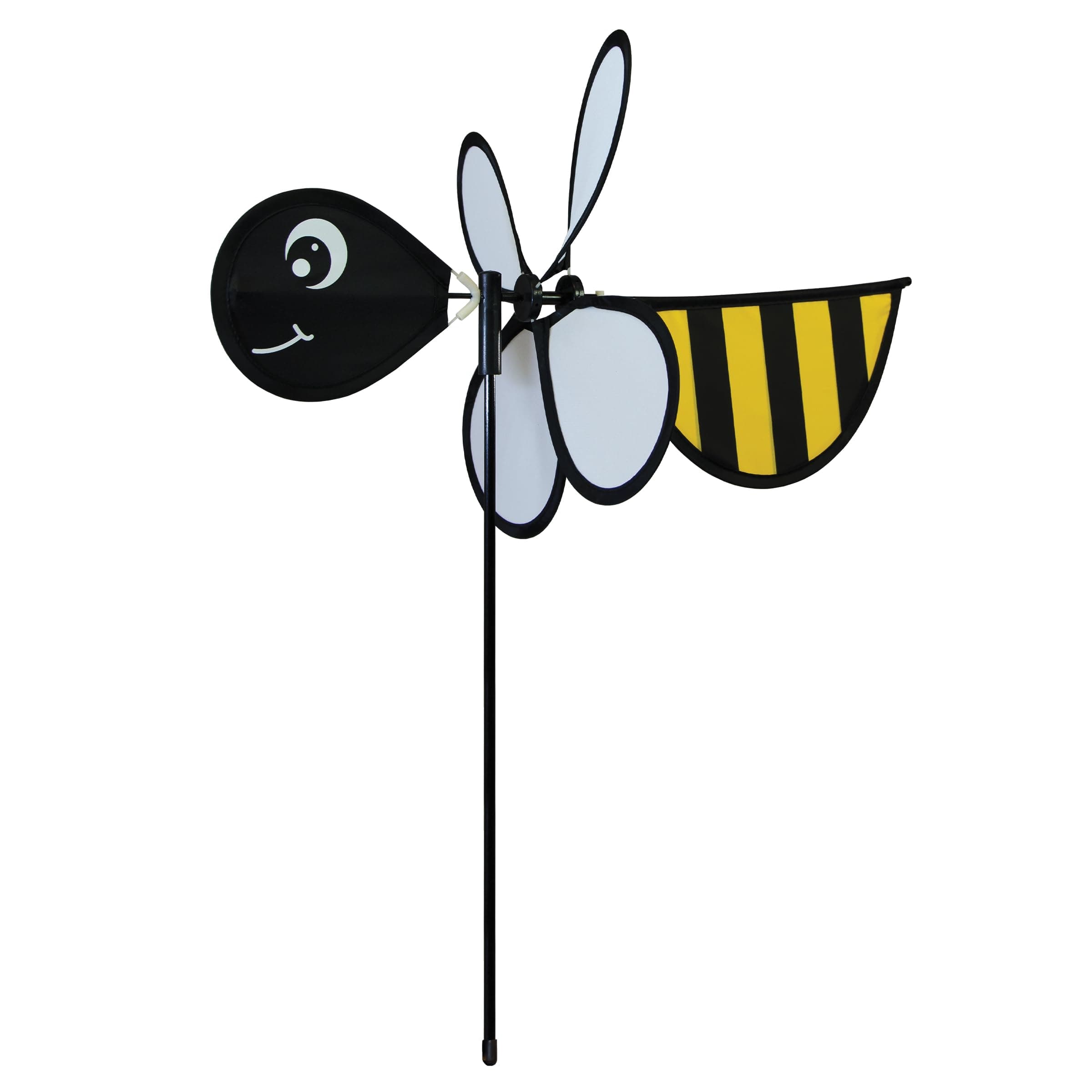 In the Breeze Baby Bug Bee Wind Spinner - Silk Screened Details - Fun Spinner for your Flower Pot's, Garden and Yard