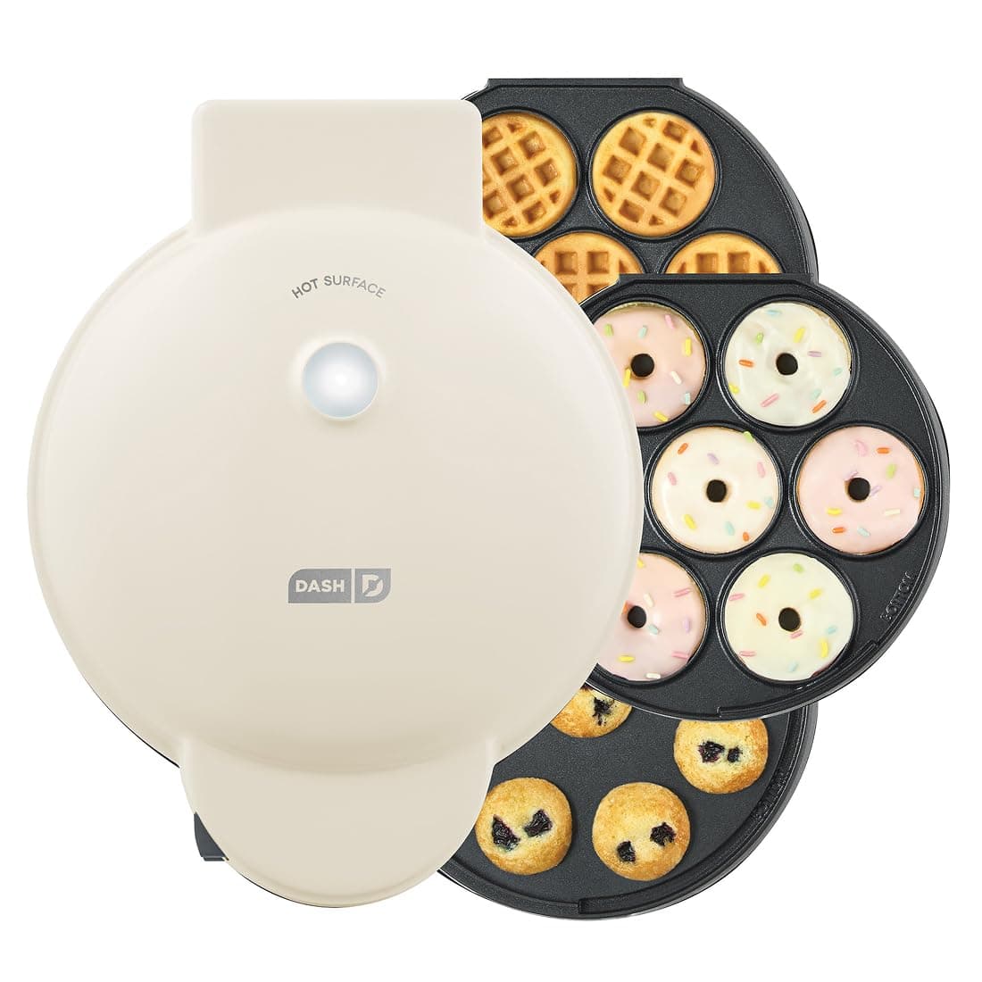 MultiMaker Mini Donuts Waffle Snacks Mini Muffin Candy Making System Cream