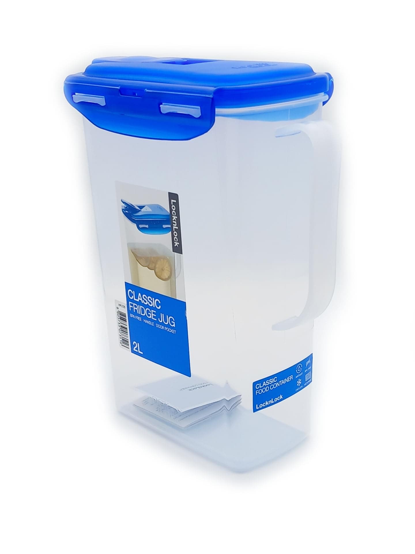 Lock & Lock Water Jug with Flip Top Lid, Polypropylene, Small, 8-1/2-Cup