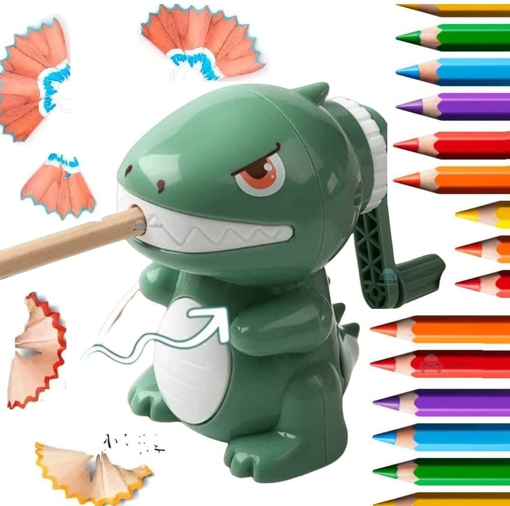 FunBlast Sharpener for Kids – Dinosaur Pencil Sharpener, Table Sharpener Machine, Birthday Return Gift, Sharpeners for School Supply and Office (Random Color)