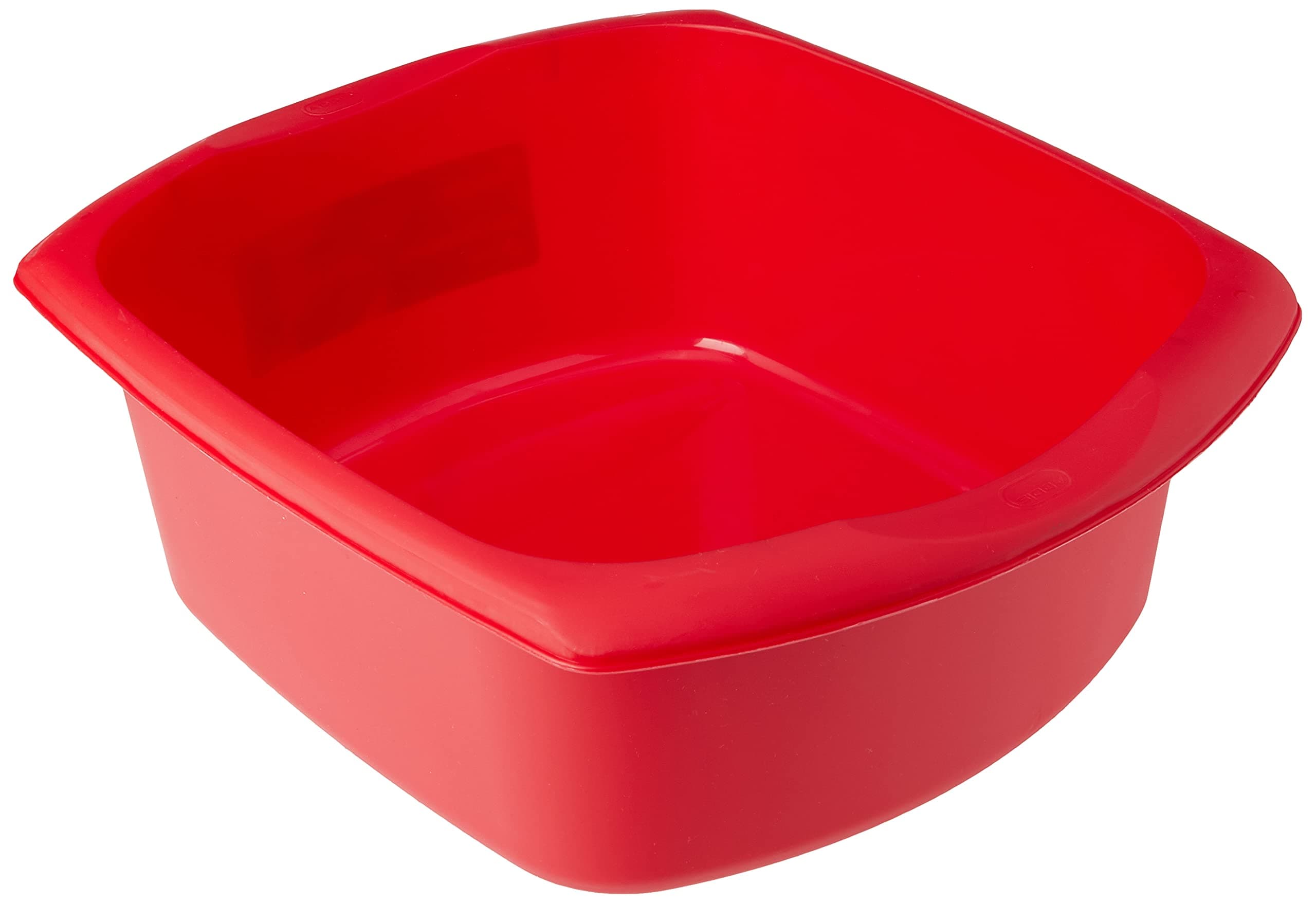 Addis 508067 Rectangular Washing Up Bowl, Roasted Red, 9.5 Litre