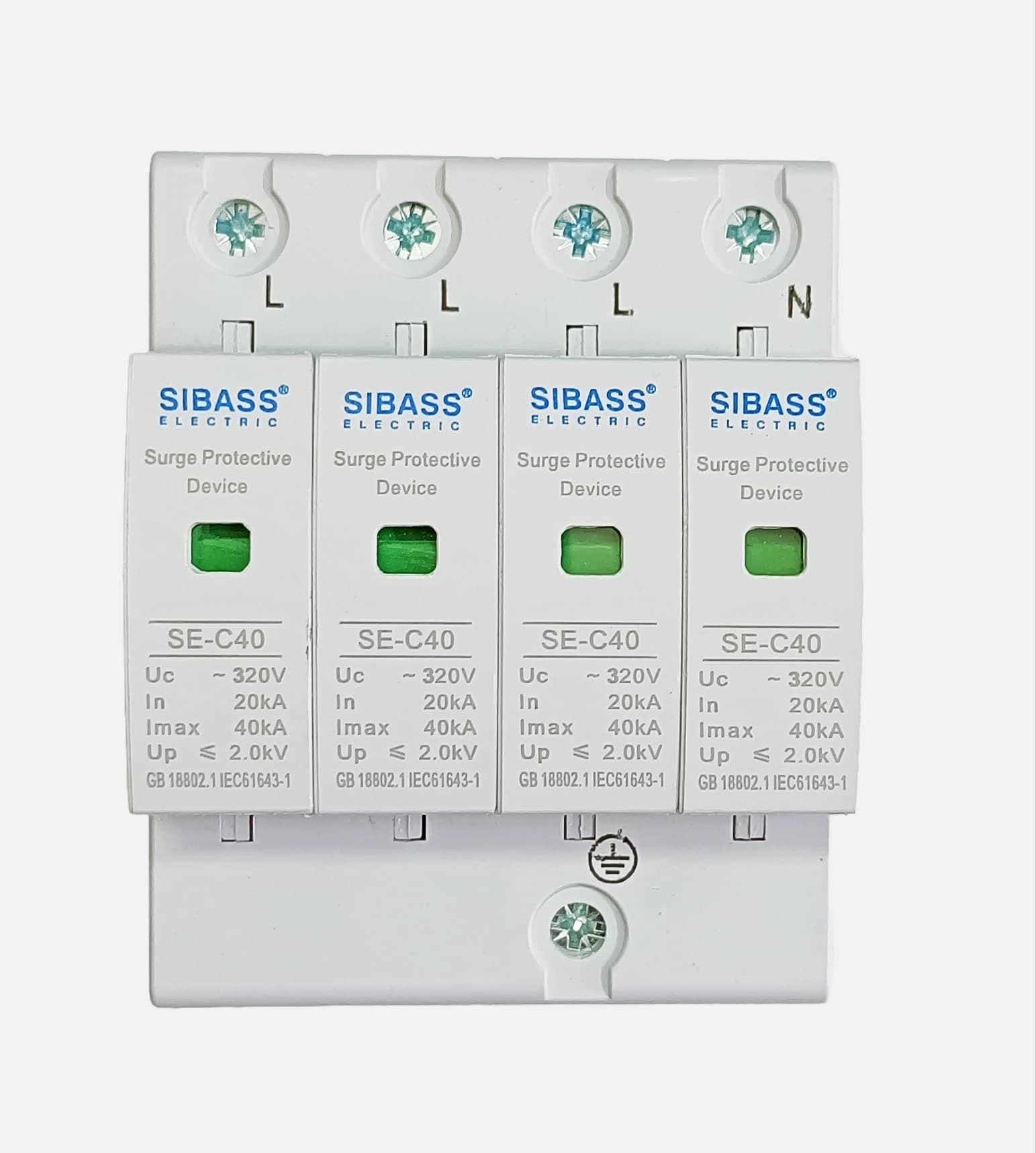 ASPA Solar SIBASS AC SPD 3 PHASE 4 Pole SIBASS surge protective device - 01Qty