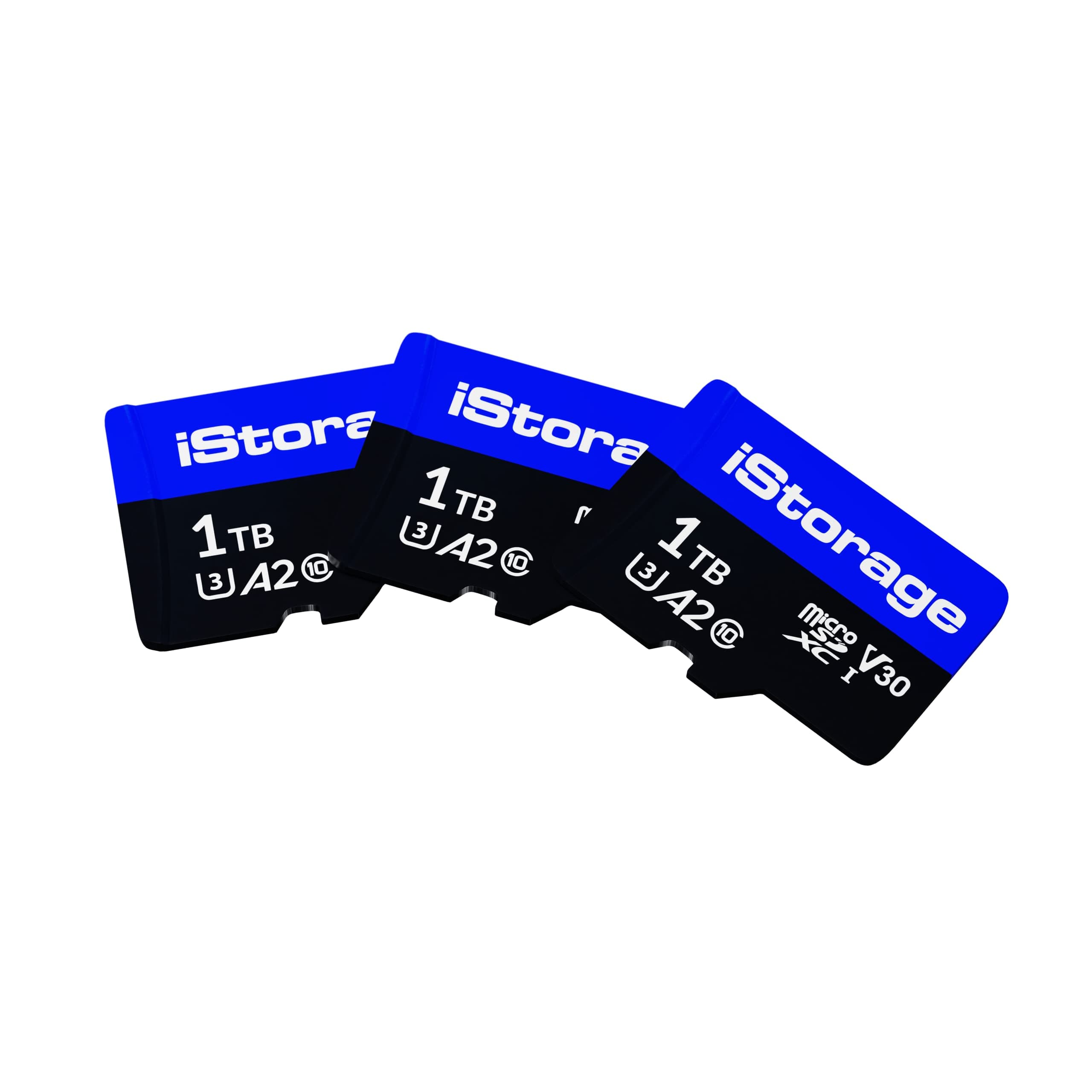 3 Pack iStorage microSD Card 1TB | Encrypt Data stored on iStorage microSD Cards Using datAshur SD USB Flash Drive | Compatible with datAshur SD Drives only