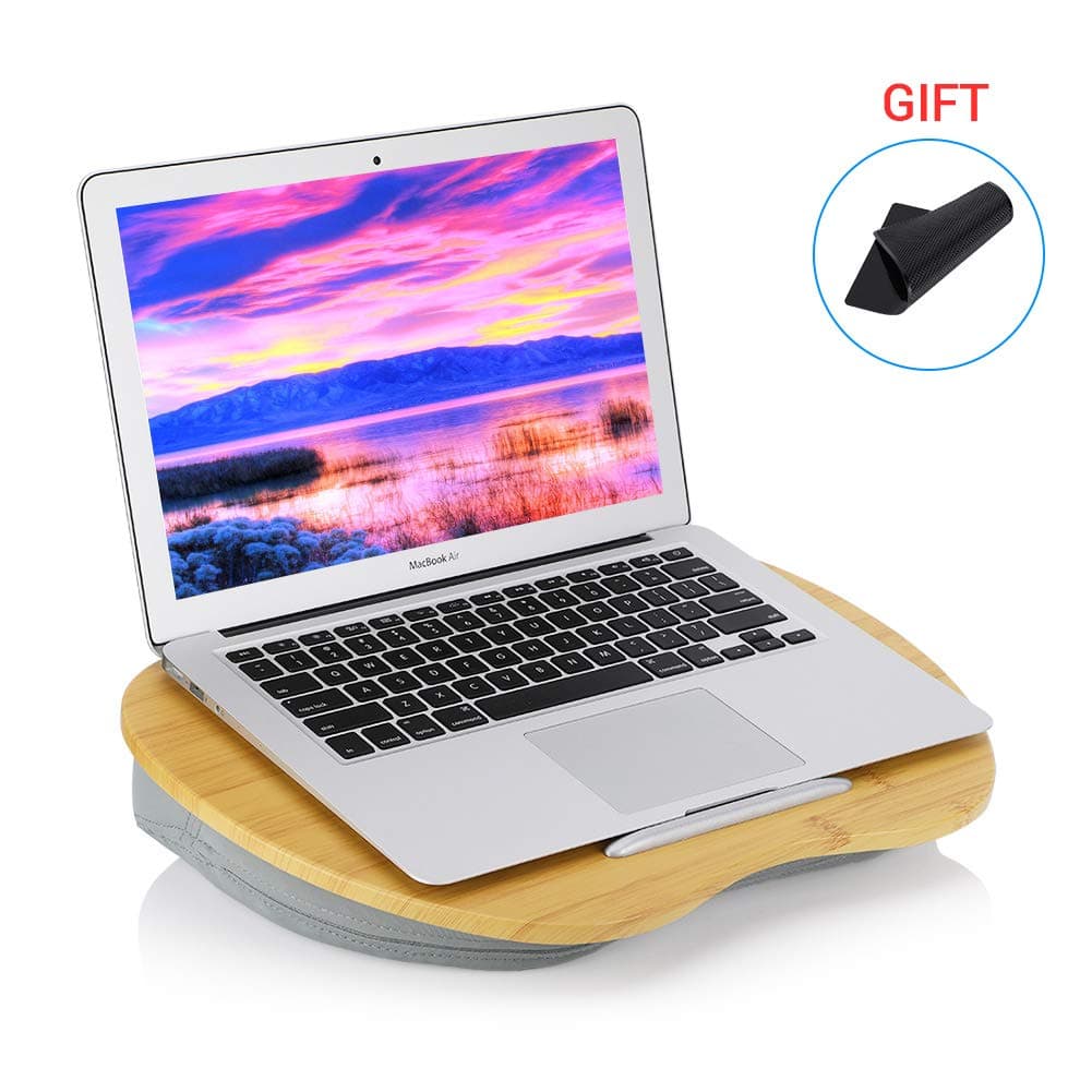 Laptop Lap Desk, Portable Computer Lap Desk with Built-in Cushions as Book Tray/Sleeping Pillow/Knee