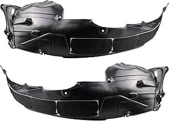 TRQ Front Driver and Passenger Side Inner Fender Liner Set Compatible with 2016-2018 Acura RDX