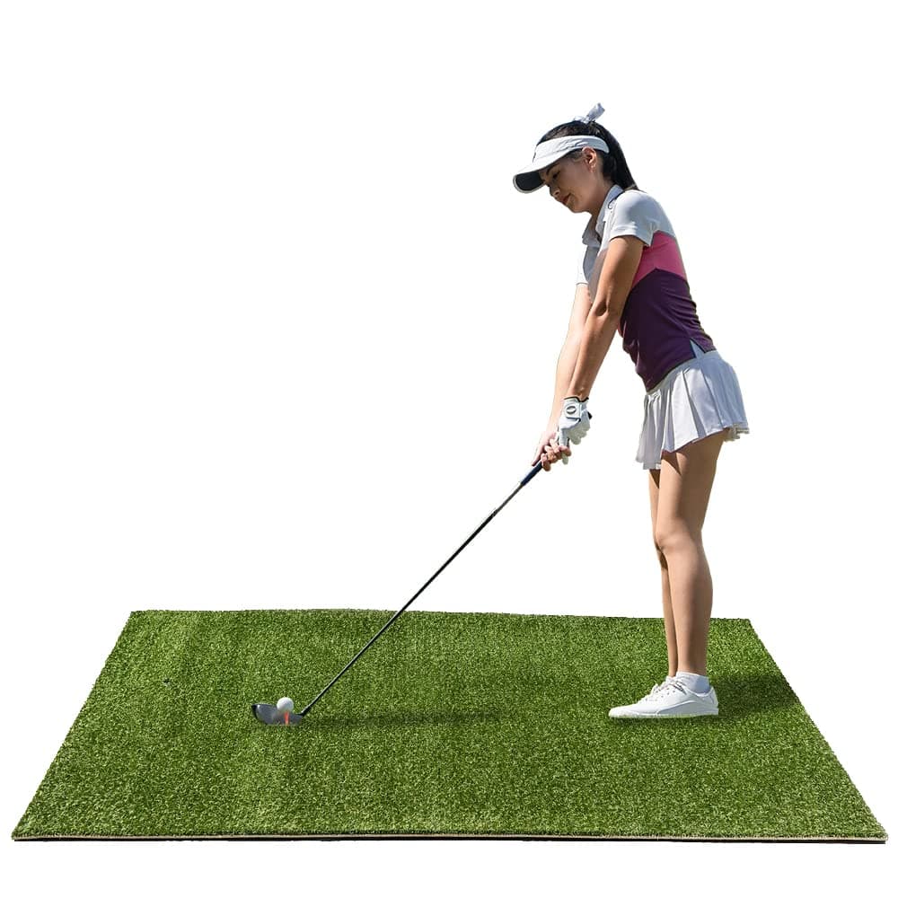 Emerald Par Premium Golf Mat: Elevate Your Game with a 3'x5' Mat Featuring Standard Backing for a True-to-Green Feel.- Weather Resistant- Black Urethane Backing