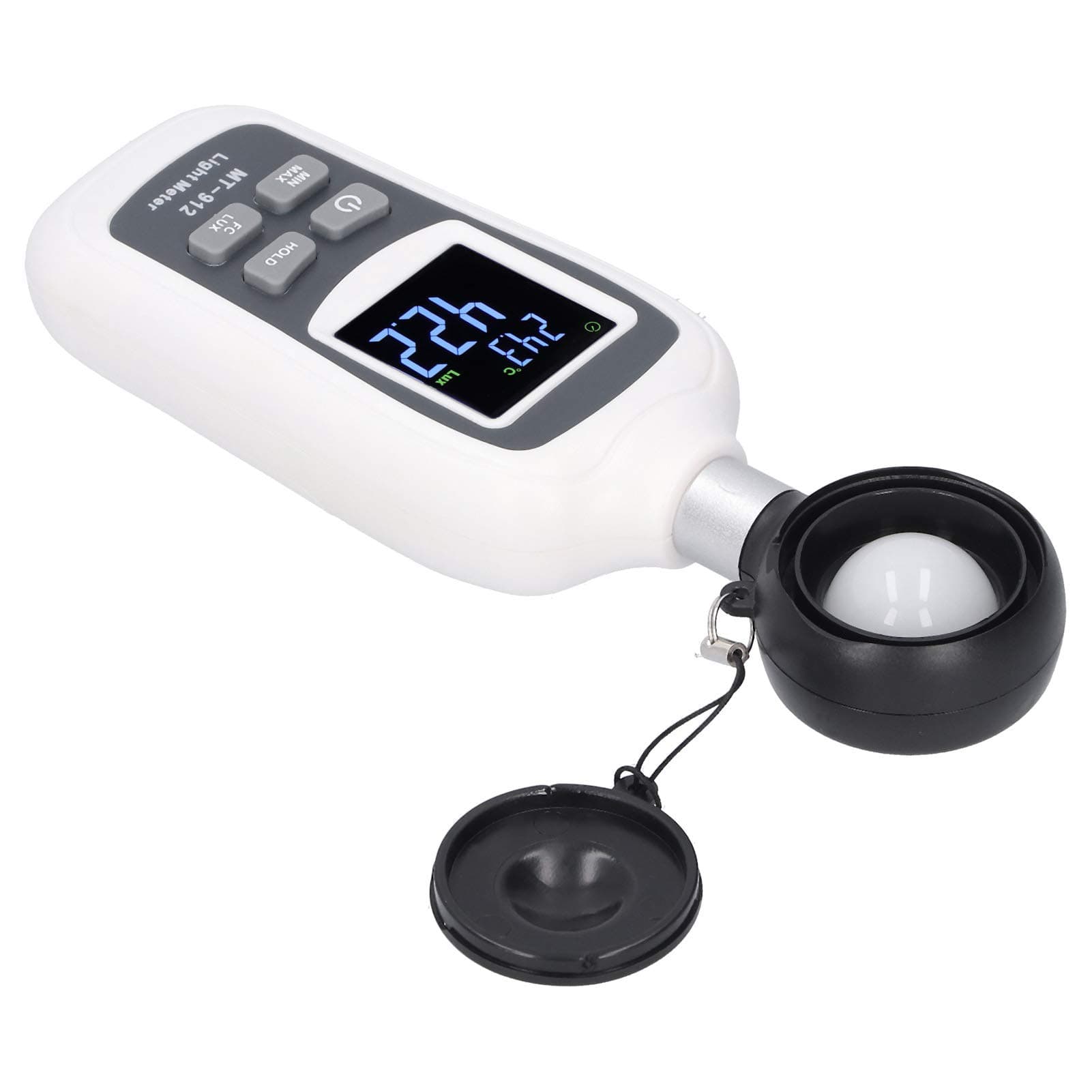 MT‑912 Digital Light Meter LCD Mini Photometer 0~200K Lx Handheld Luxmeter Illuminometer for LED Lights and Plants Meter