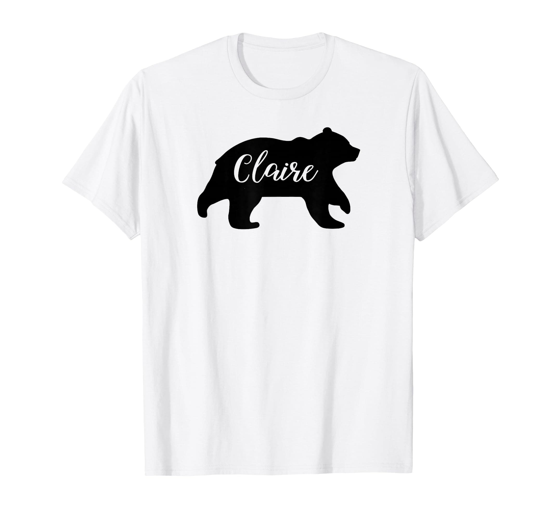 Claire Bear Name Silhouette T-Shirt