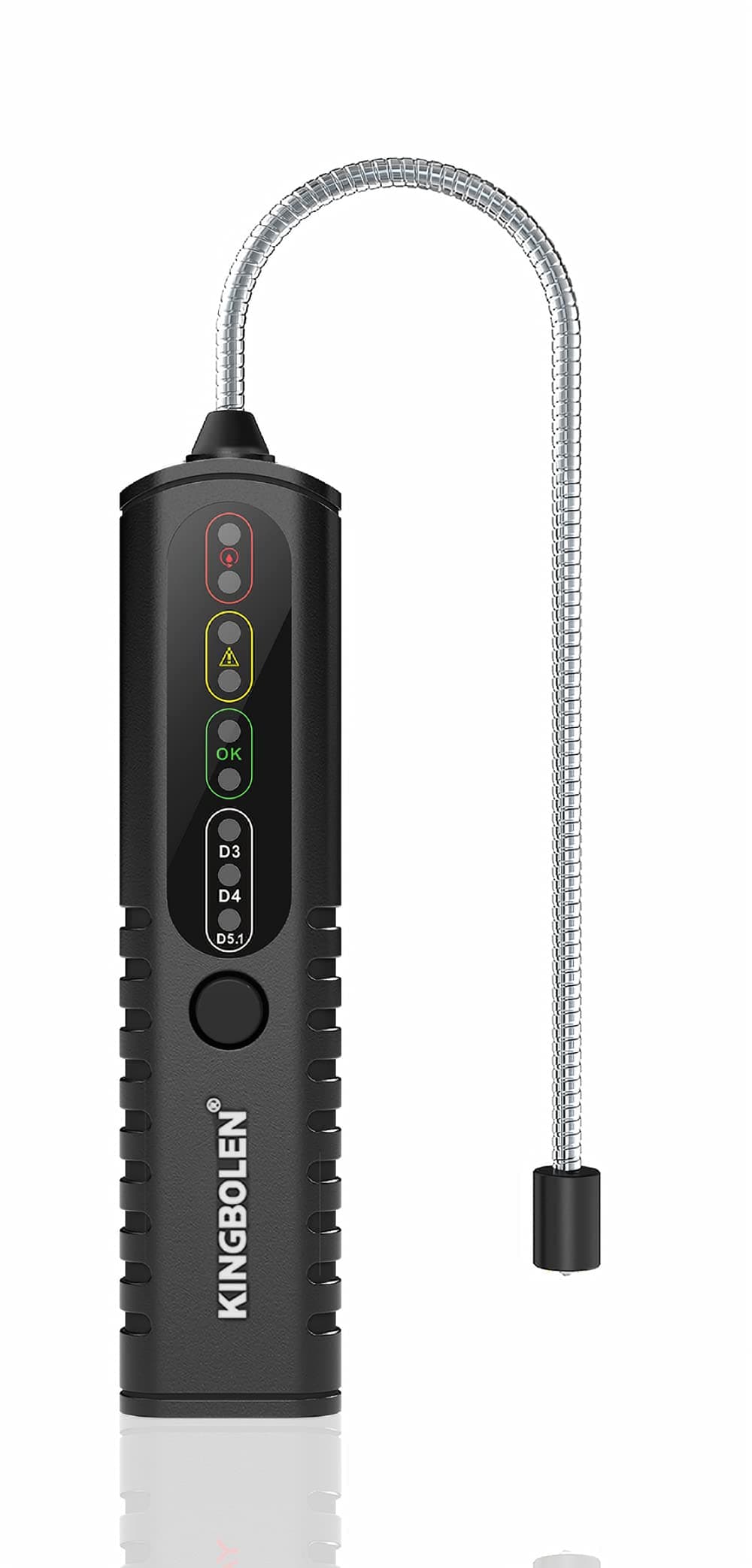 Brake Fluid Tester, Auto Brake Diagnostic Testing Tool, Hydraulic Fluid/Liquid/Oil Moisture Analyzer with 9 LED Indicators for DOT3/DOT4/DOT5.1 Brake Fluid(BF100)