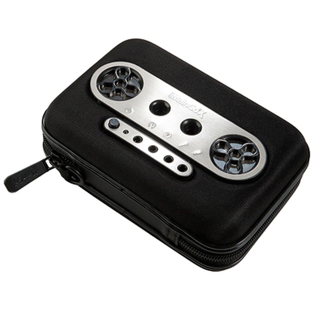 X Portable Speaker Case 3.5mm Aux with plug and share ports (Black)