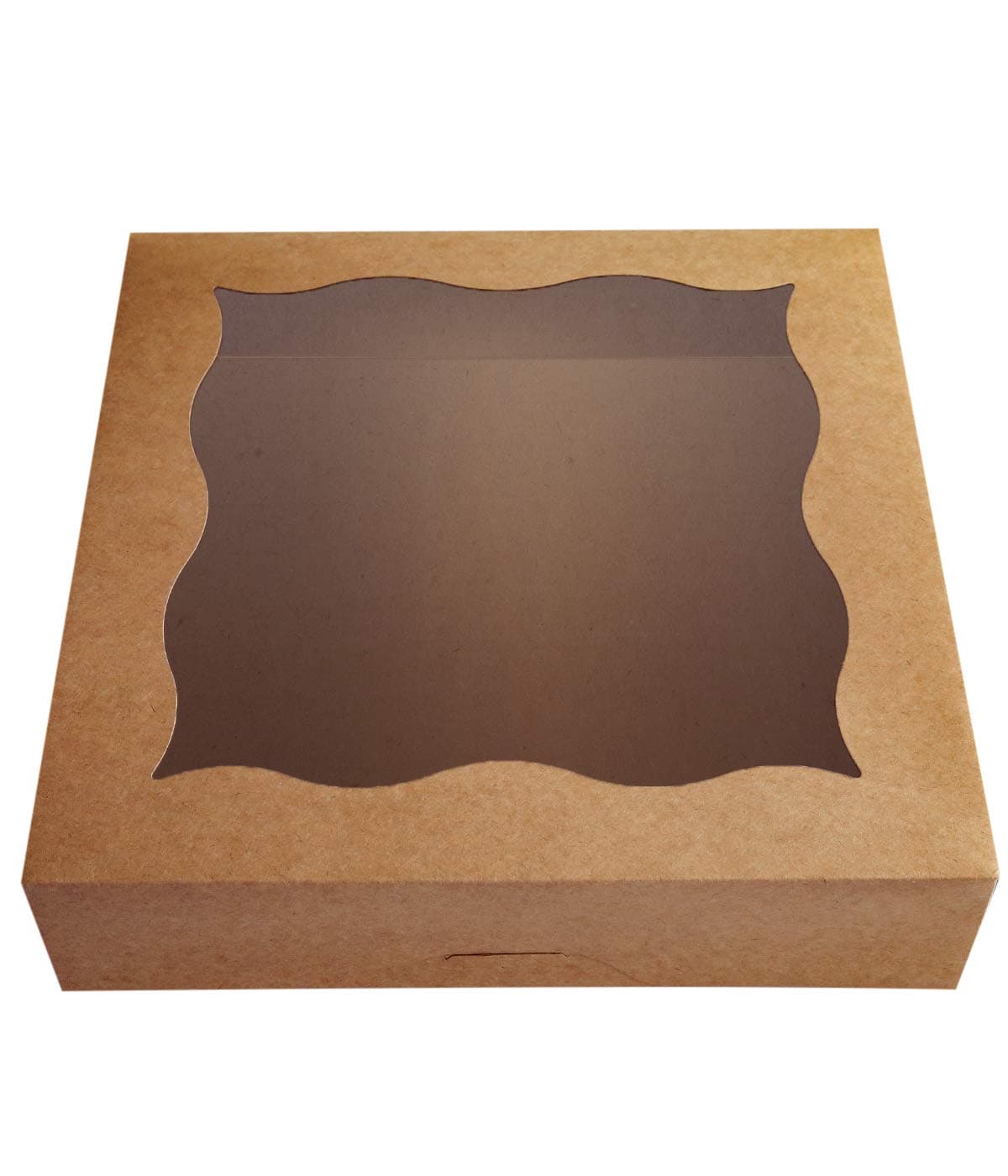- CHERRY 15-Pack 12"x12"x3"Brown Bakery Boxes with PVC Window for Pie and Cookies Boxes Large Natural Kraft Paper Box,Pack of 15