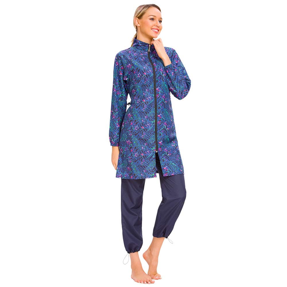 Women Modest Muslim Swimsuit Full Coverage Swimwear Islamic Hijab Ladies Beachwear Swimming Burkini Swim Suit