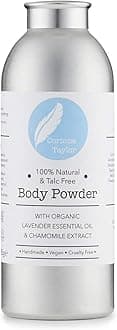 – Body Powder Talc Free | Corinne Taylor Natural Body Powder with Lavender & Chamomile – Organic Talc Free Body Powder for Anti Sweat & Anti Chafing – Dusting Powder for Sensitive Skin – 85g