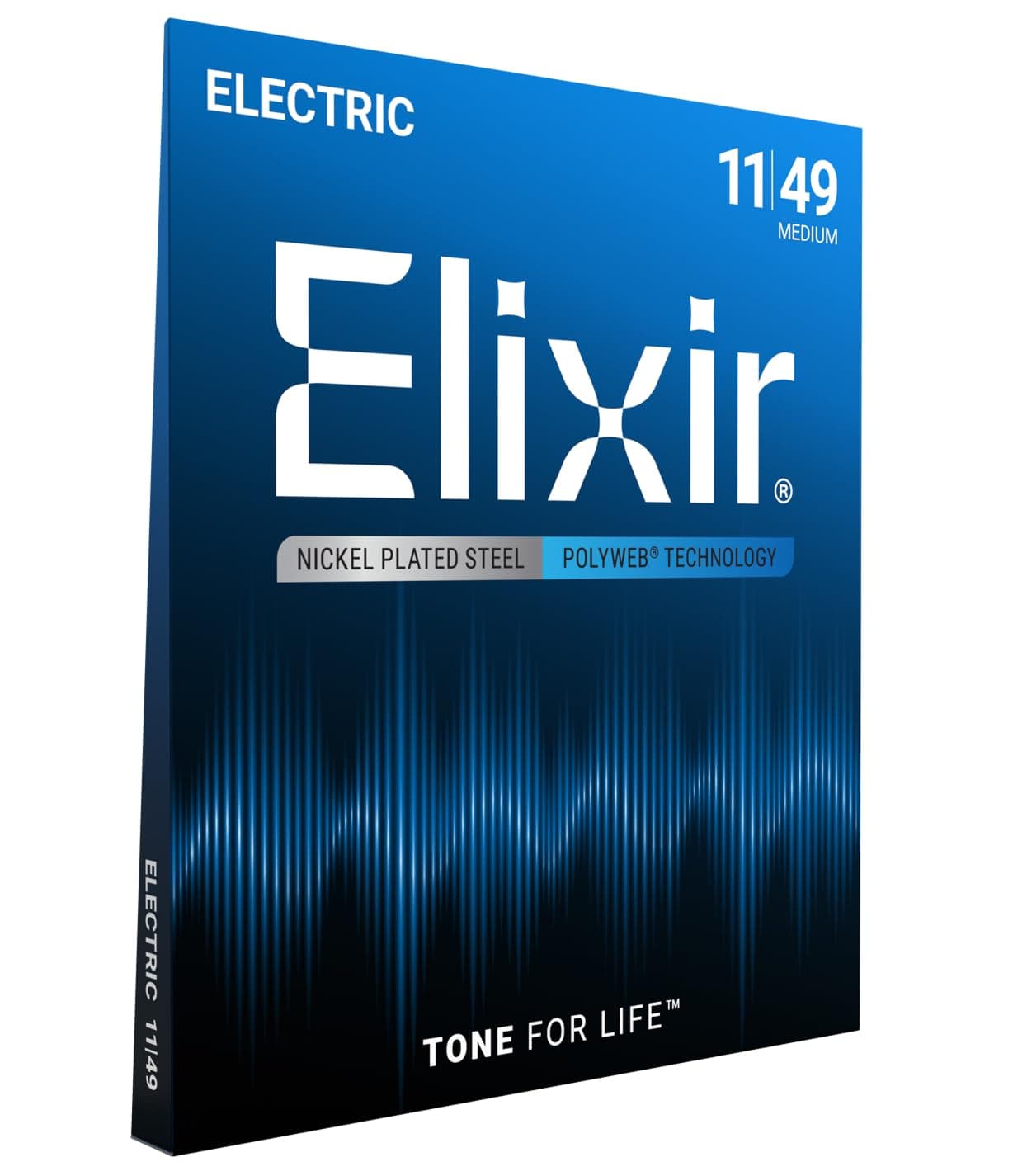 Strings Electric Guitar Strings w POLYWEB Coating, Medium (.011-.049)