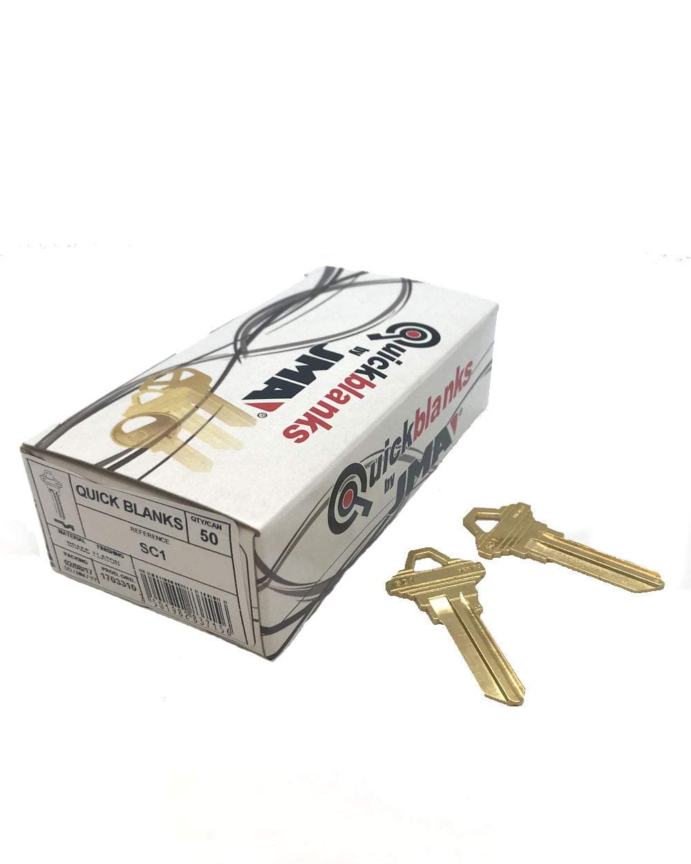 JMA SC1 Brass Key Blanks Box 50 1-pack