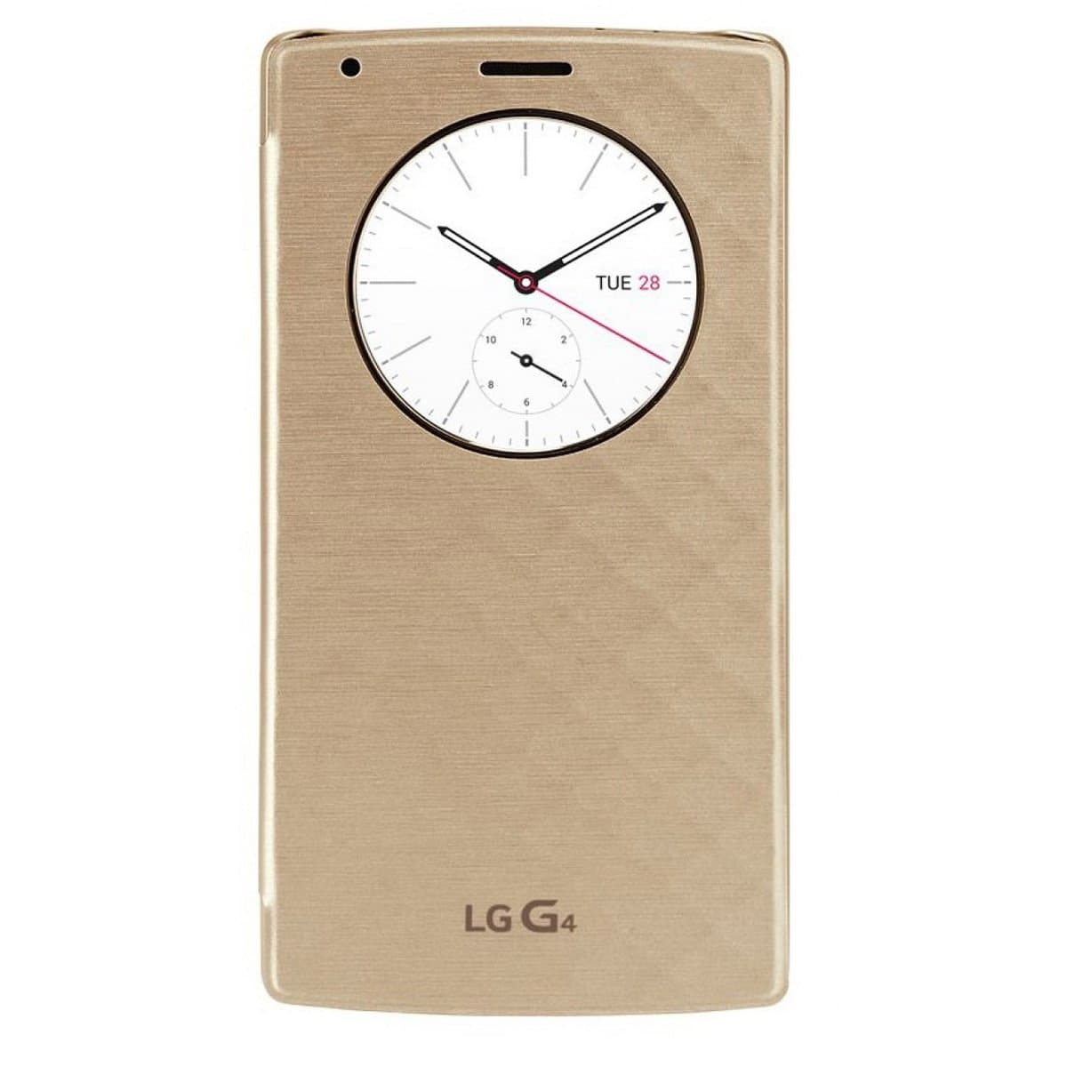 Official LG Quick Circle Case NFC , Qi Wireless Charging Flip Case Battery Back Cover CFR-100 for LG G4 (F500) - Gold