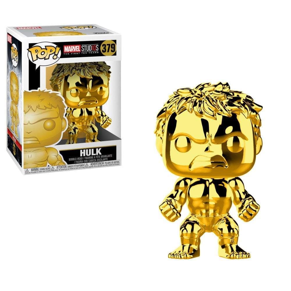 Funko POP! Bobble: Marvel: Marvel Studios 10: Hulk - (Chrome) - Collectable Vinyl Figure - Gift Idea - Official Merchandise - Toys for Kids & Adults - Movies Fans - Model Figure for Collectors