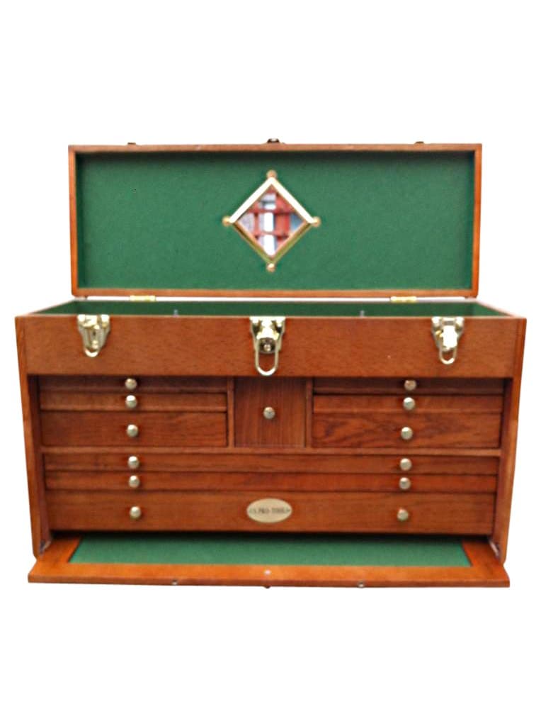 us pro tools 90 Wooden Top Tool Box Tool Chest Wood Cabinet Engineer Machinists