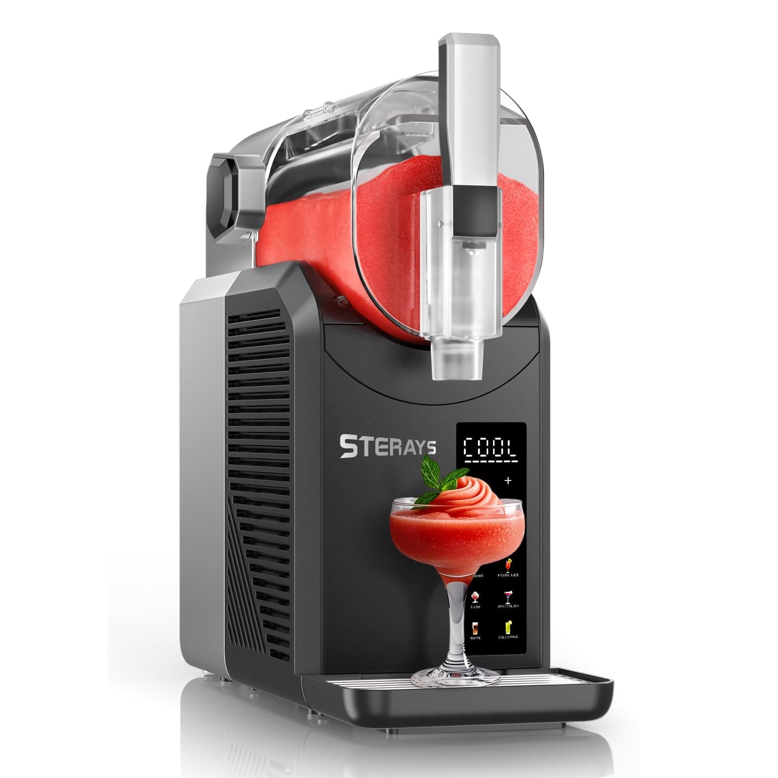 STERAYS Slushie Machine,Slushy Machine for Home,6 Preset Programs,Auto-Cleaning,No Ice Needed, Frozen Drink Maker for Milk Shakes,Frappe,Margarita Smoothie,Slush,and more