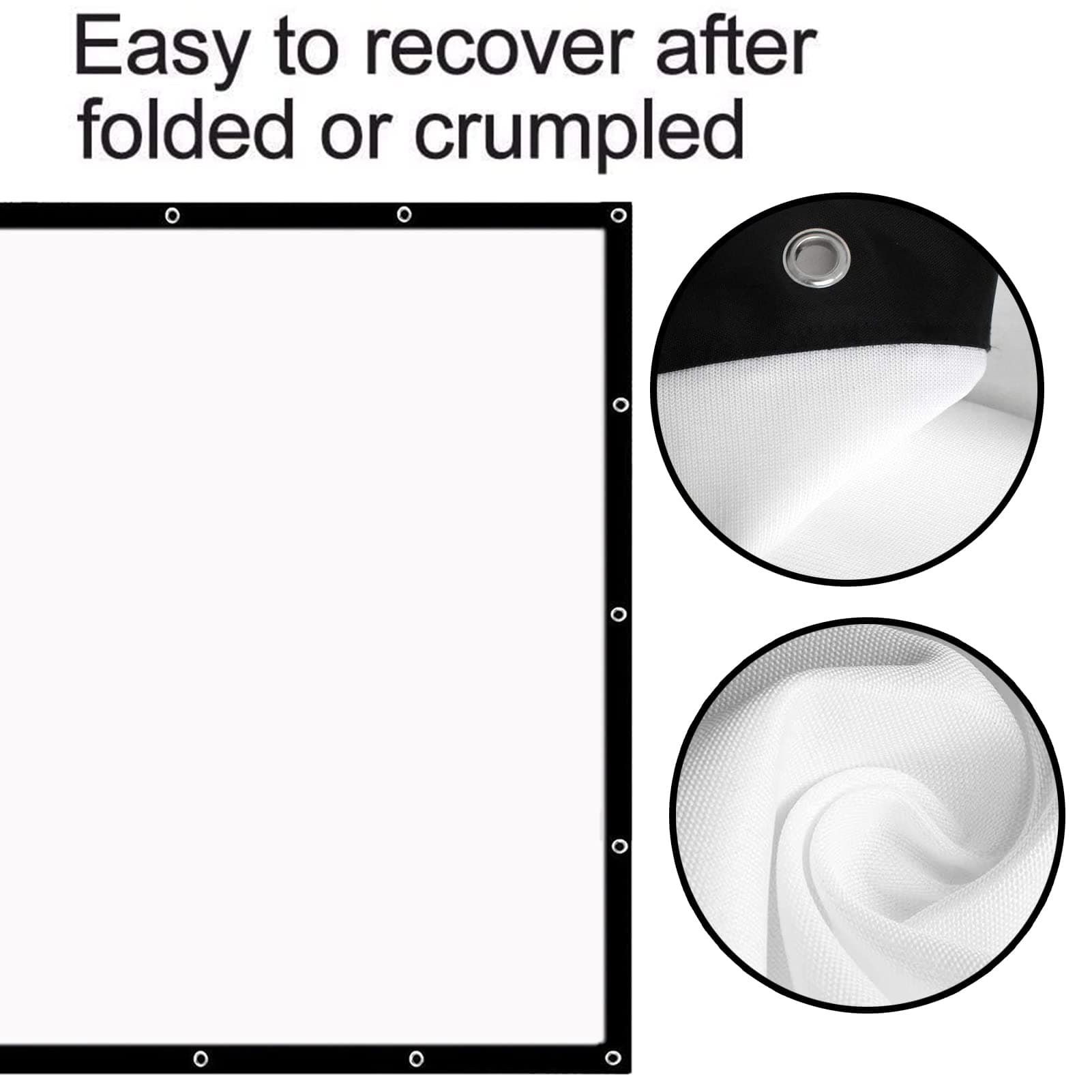 Indoor Golf Simulator Impact Screen;Golf Simulators Projection Screen for Golf Training; Indoor Golf Ball Impact Screen Display Projector (118" * 79", Black)