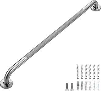 Grab Bars for Shower, 1 Pack 32-Inch Anti Slip Shower Handles for Elderly, Safety Shower Grab Bar, Stainless Steel Handicap Grab Bars for Bathroom,Toilet (Brushed Nickel, 1" Diameter)