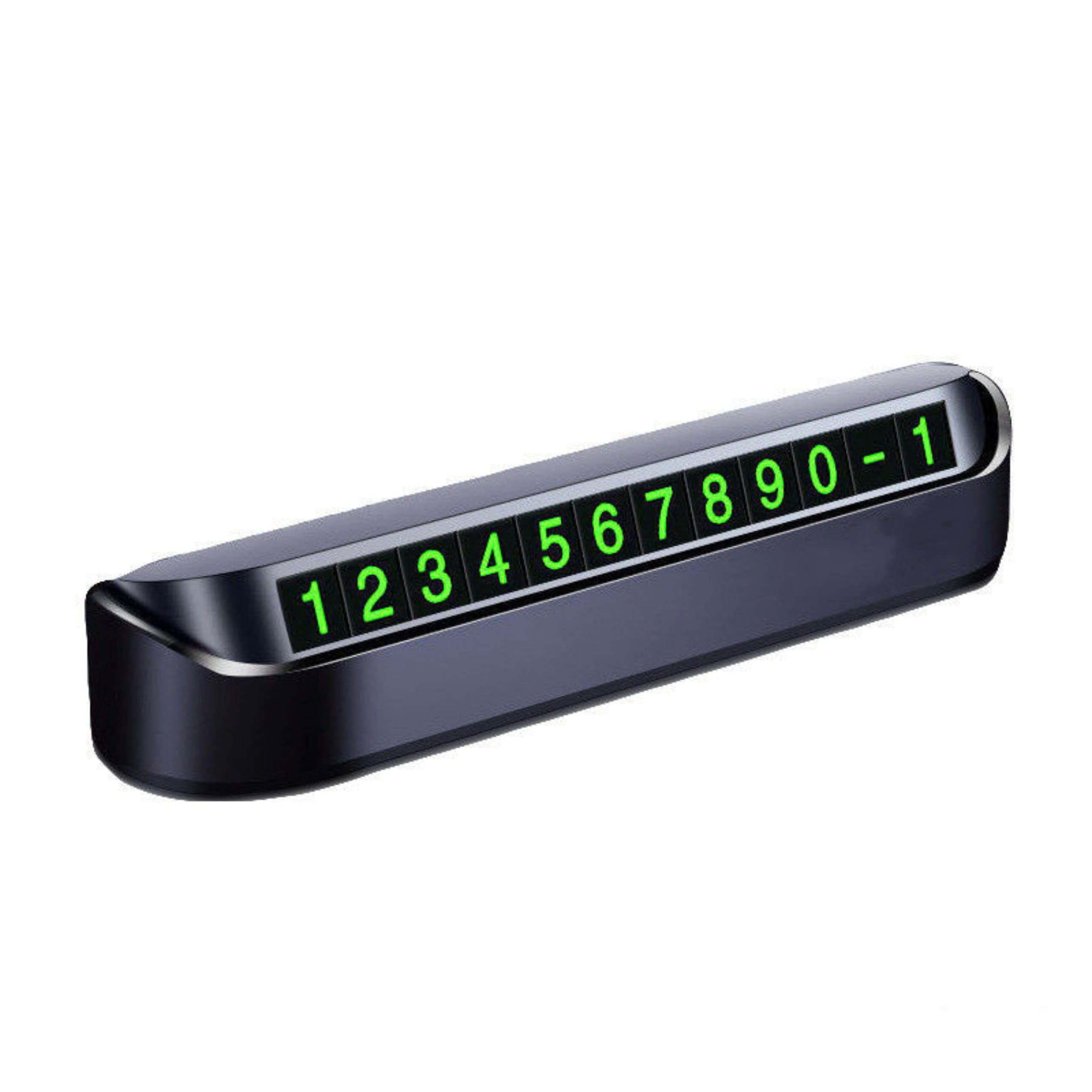 Car Dashboard Number Display - Mobile Number Display for Car, Temporary Car Parking Mobile Number Display with Magnetic Numbers Stickers