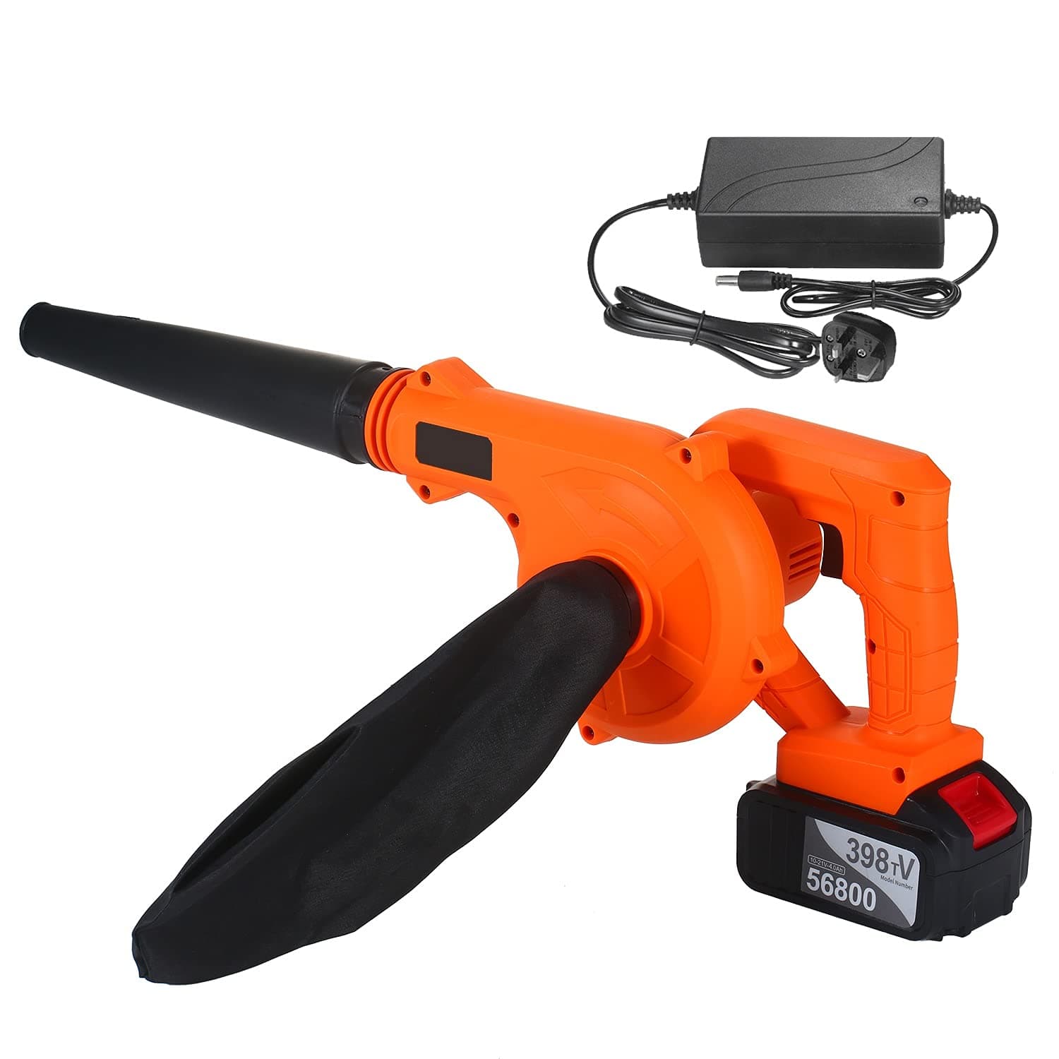 Eacam Cordless Leaf Blower Vacuum 21V 4.0 Ah Lithium Battery Powered, Electric 2 in 1 Sweeper & Vacuum for Clearing Dust Leaf Snow