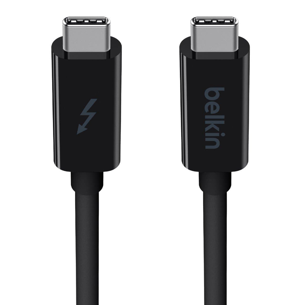 Belkin 0.9 M Thunderbolt 3 Usb-C To Cable (Thunderbolt Certified, 20GBps, 4K, Type C 3.1) - Black