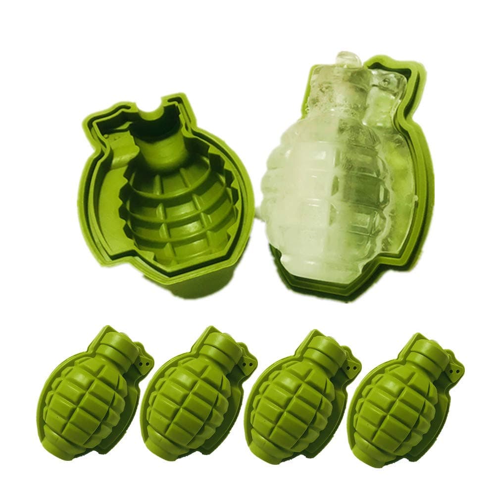 4-Pack Grenade Ice Cube Ball Molds Series (Type 2)