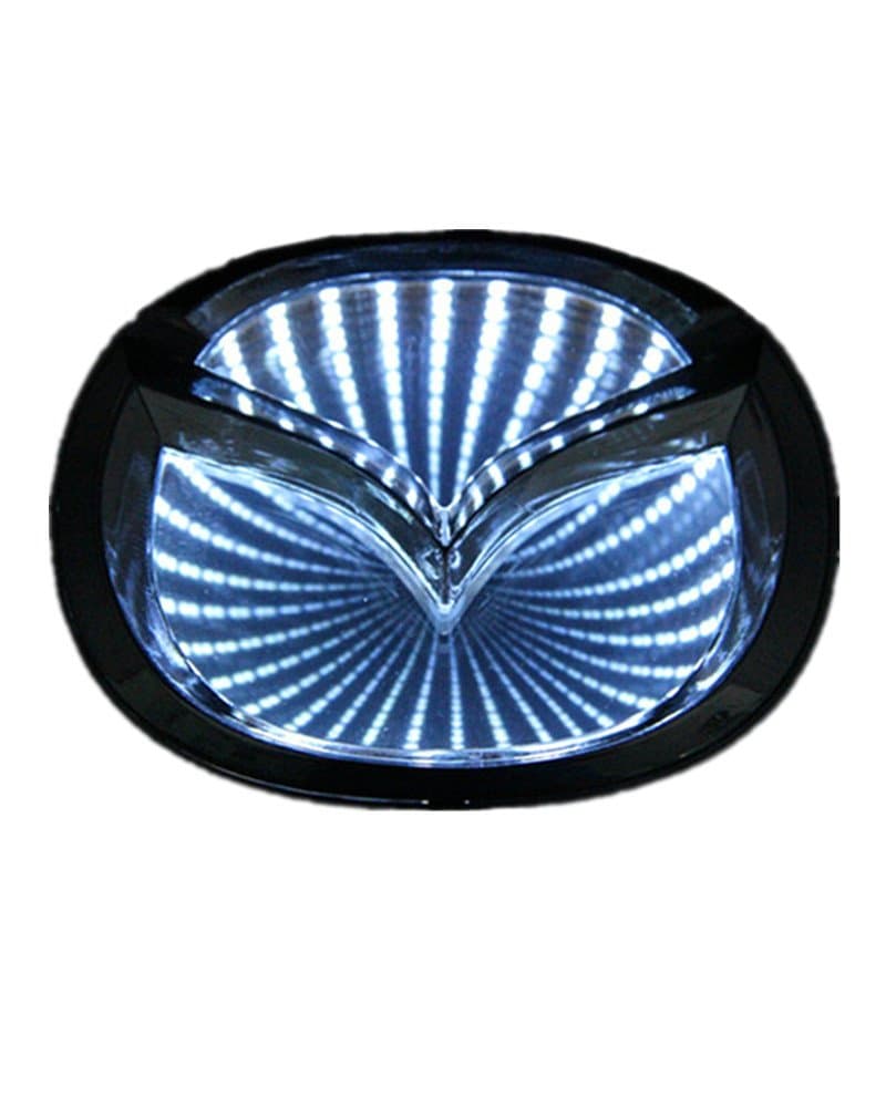 Car 3D reflective LED logo emblem badge sticker lights for Mazda 6 M6 WHITE NEW