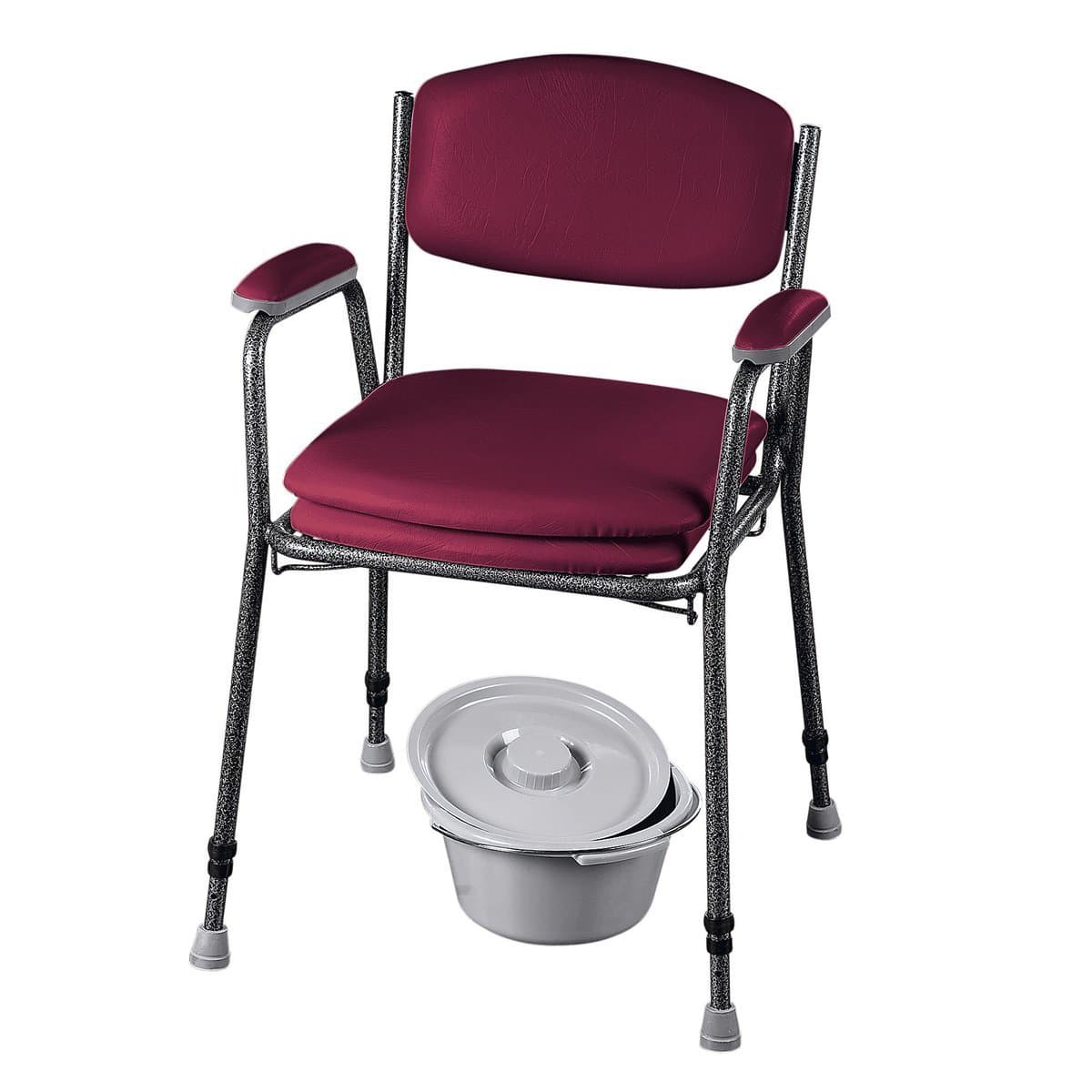 RUSSKAHeight Adjustable Commode – Bordeaux