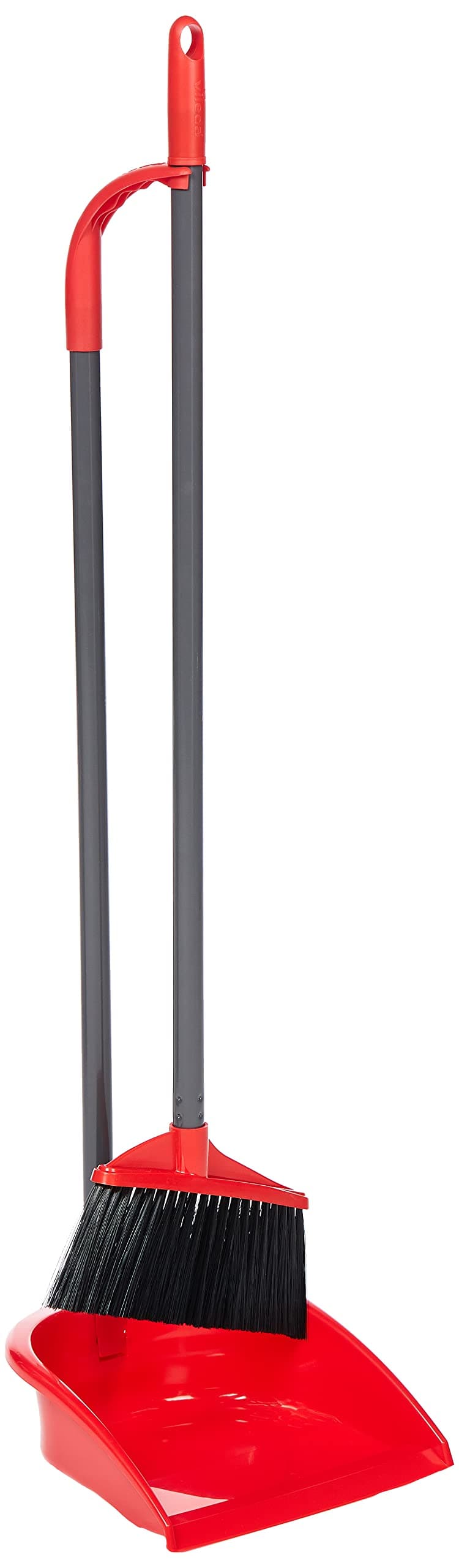 Vileda Long-Handle Dustpan – Convenient Dusting Accessory, Back Pain-Free, Convenient Length, Efficient Dirt Collection,Space-Saving Design (24.5 x 25 x 97 Cm )