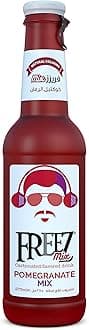 Carbonated Soda Flavored Cold Drink Non Alcoholic - Pomegranate Mix - 275 ml, Red