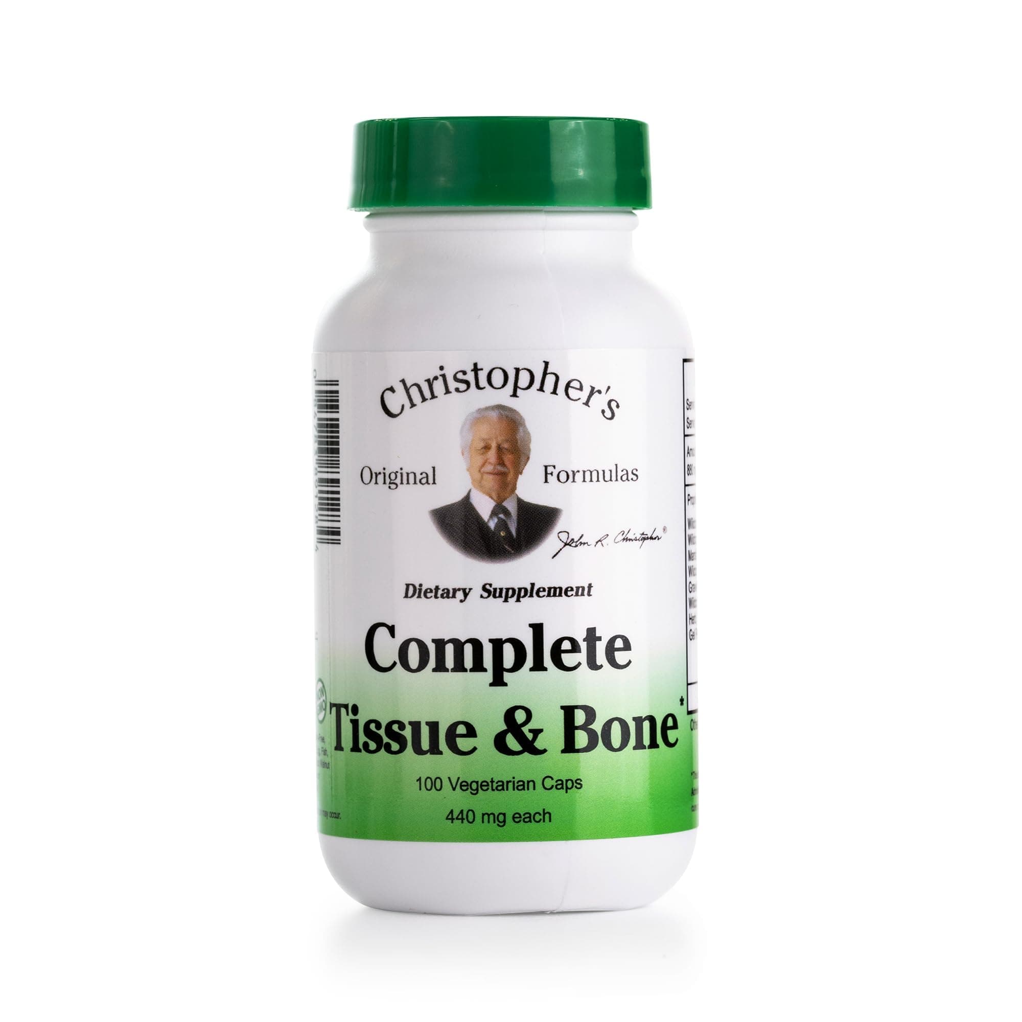 Christopher's Original Formulas Complete Tissue & Bone Formula – 100 Veg Caps | Herbal Support for Bones & Connective Tissue